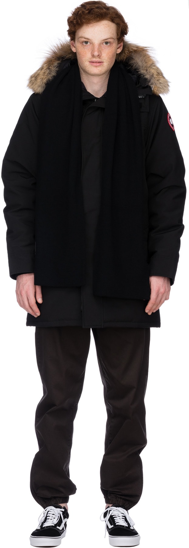 Canada Goose: Black Standard Scarf - 1