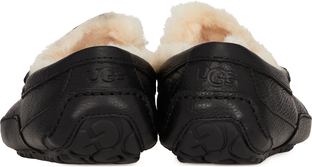 UGG: Noir Ascot Cuir Mate Noir - 5