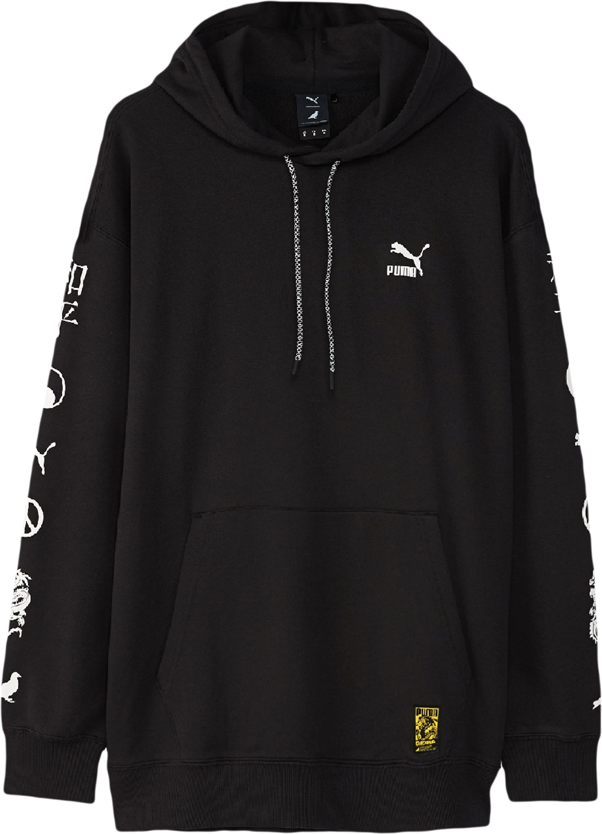 Puma: Black PUMA x STAPLE Graphic Hoodie - 1