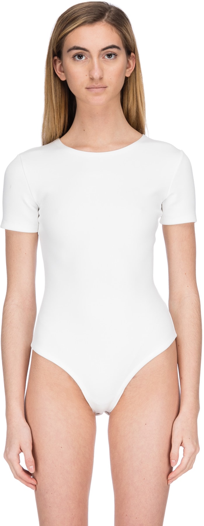 AAA: White T-Shirt Bodysuit - 1