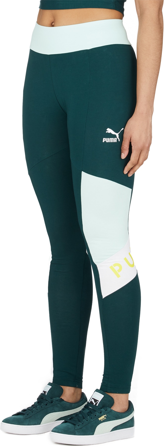 Puma: Green XTG Leggings - 2