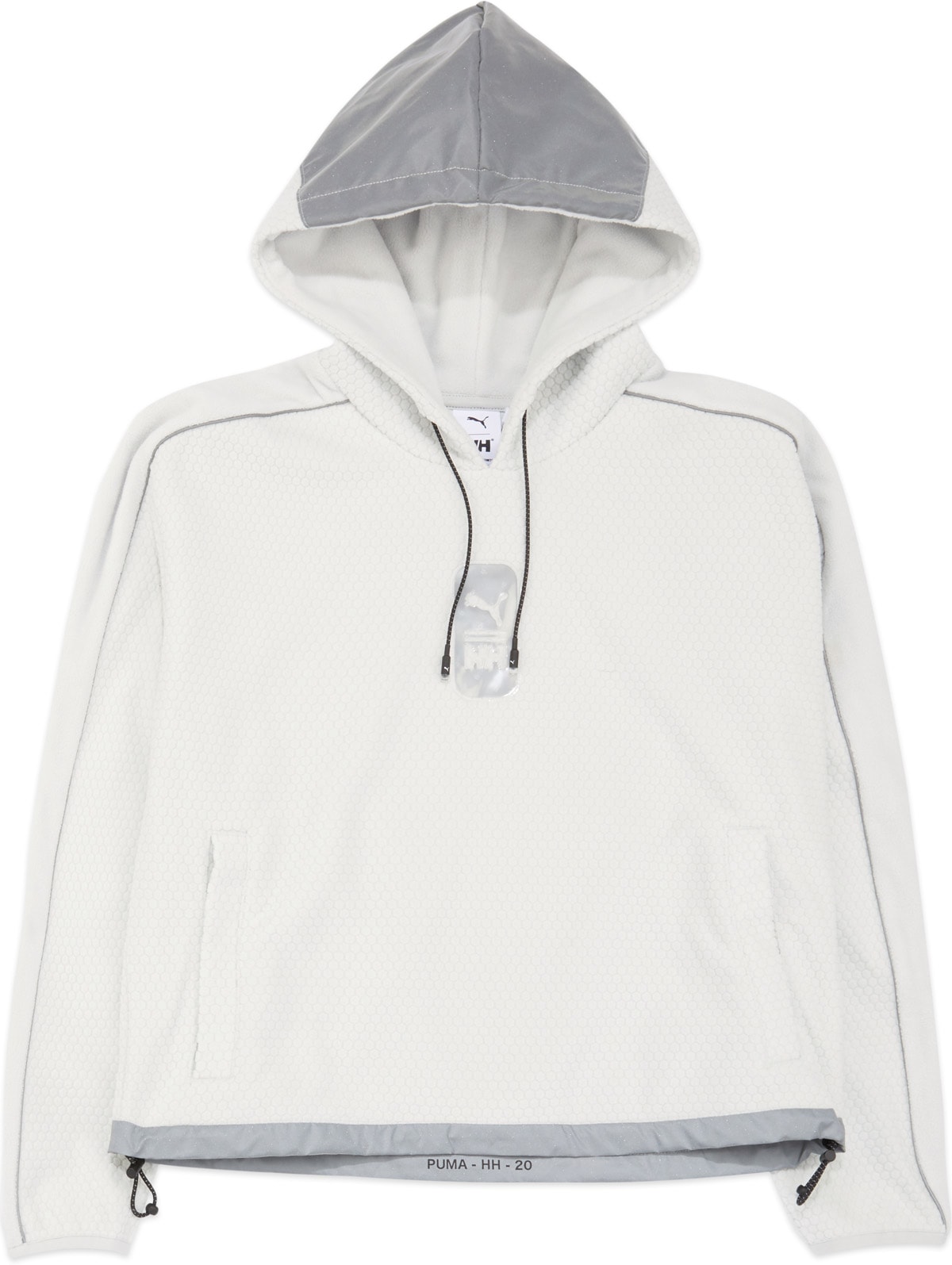 Puma: Grey Puma x Helly Hansen Polar Fleece Hoodie - 1