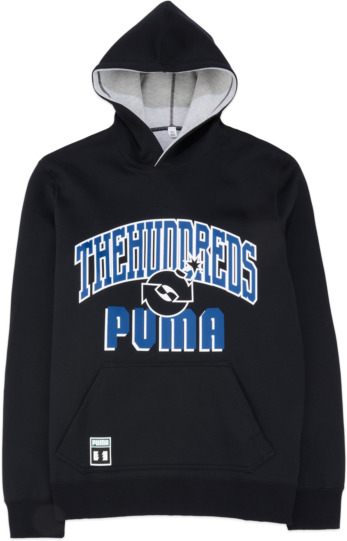 Puma: Black Puma x The Hundreds Reversible Hoodie - 1