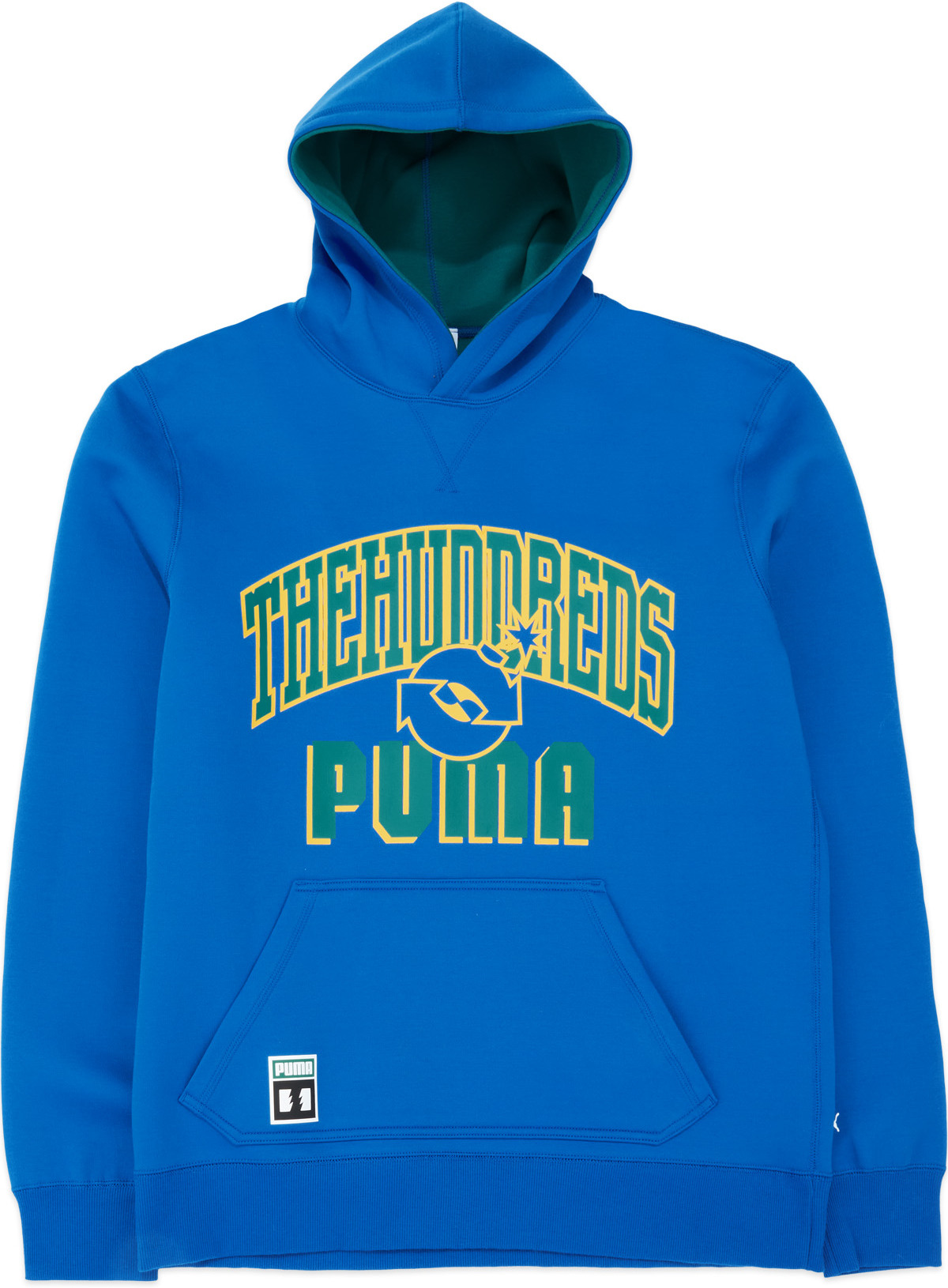 Puma: Blue Puma x The Hundreds Reversible Hoodie - 1