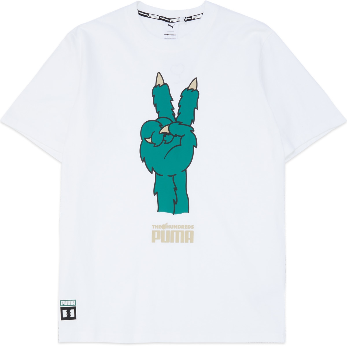Puma: White Puma x The Hundreds T-Shirt - 1