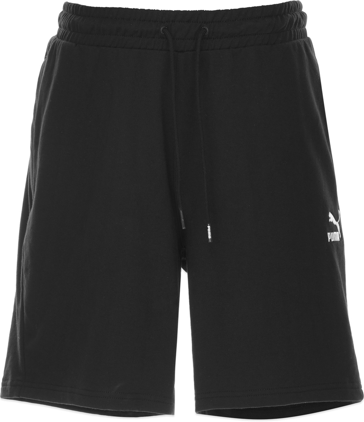 Puma: Black Classic Logo Shorts - 1