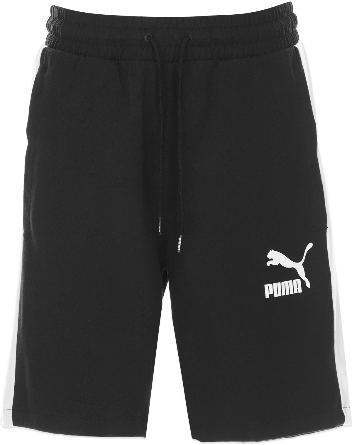 Puma: Black Iconic T7 Jersey Shorts - 1