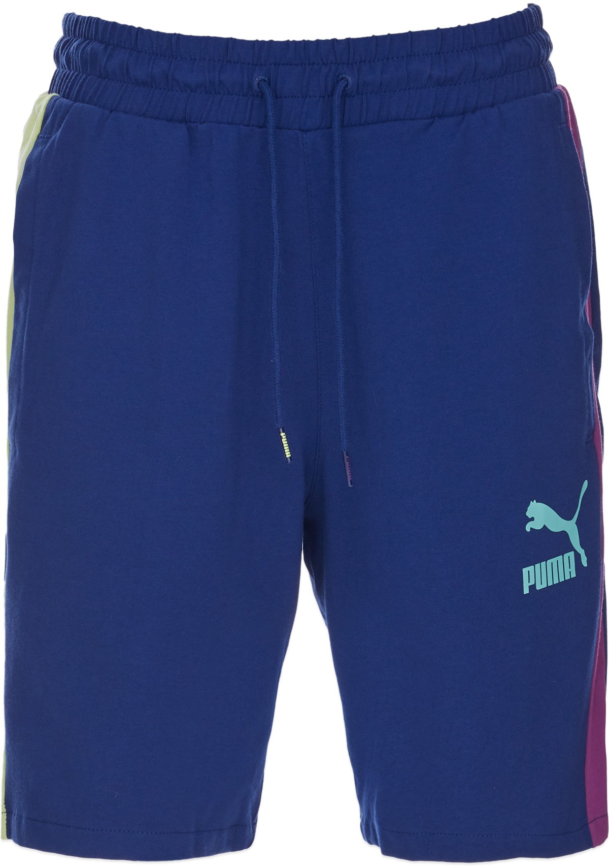 Puma: Blue Iconic T7 Jersey Shorts - 1