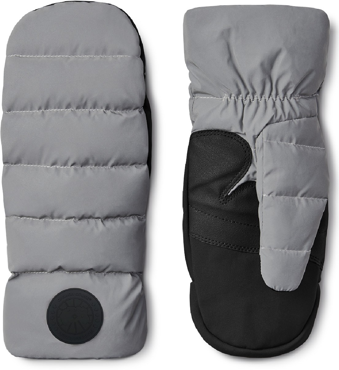 Canada Goose: Silver Reflective Mitts - 1