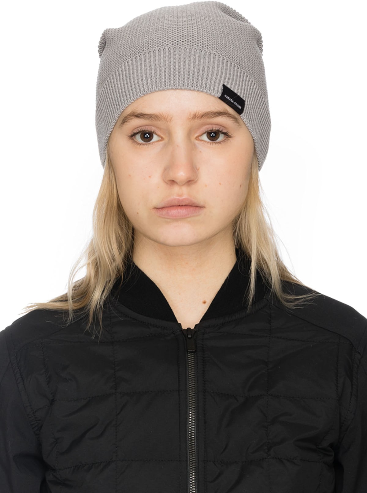 Canada Goose: Silver Waffle Stitch Slouchy - 1