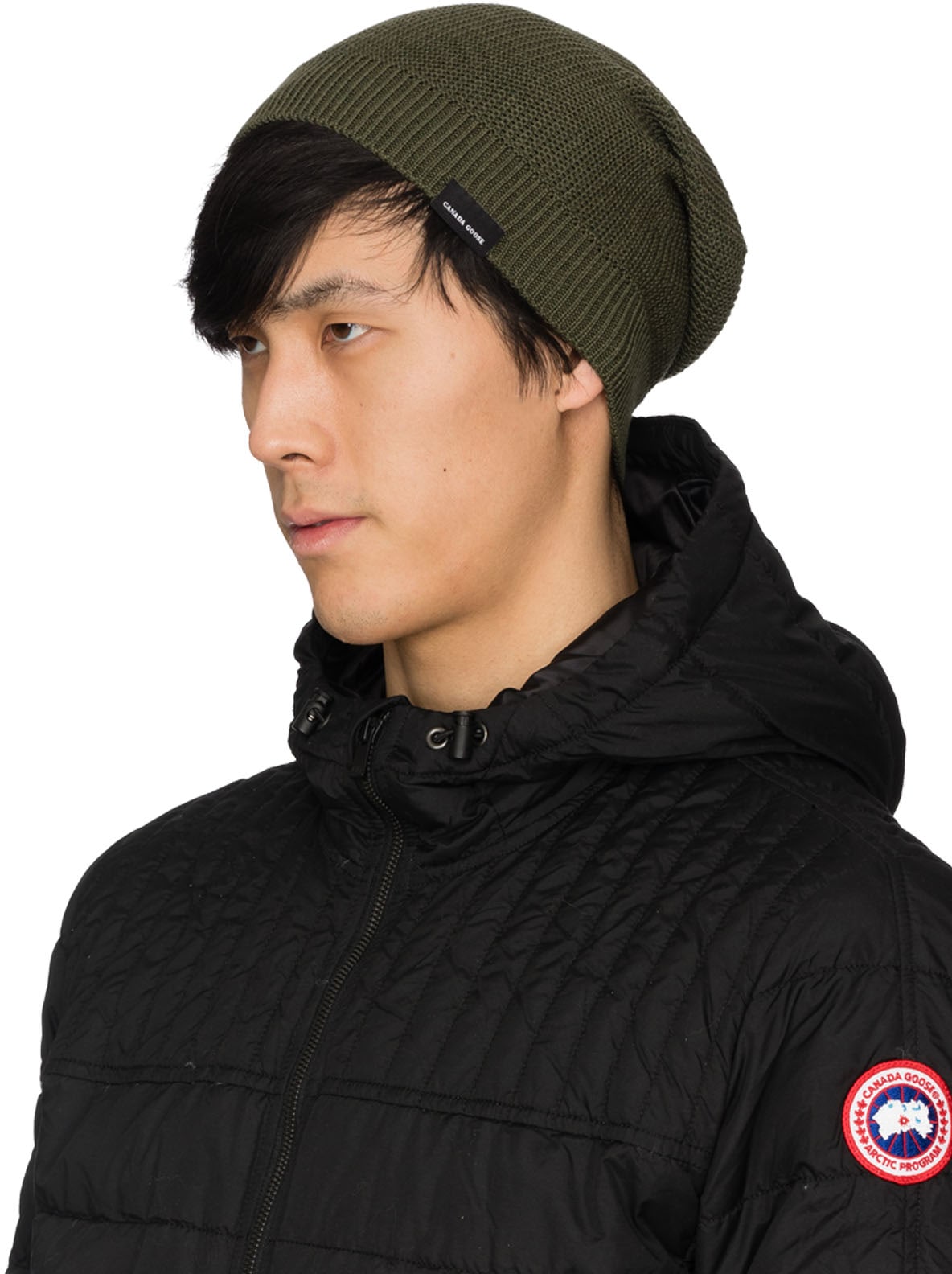 Canada Goose: Vert Tuque Gaufré Vert - 2