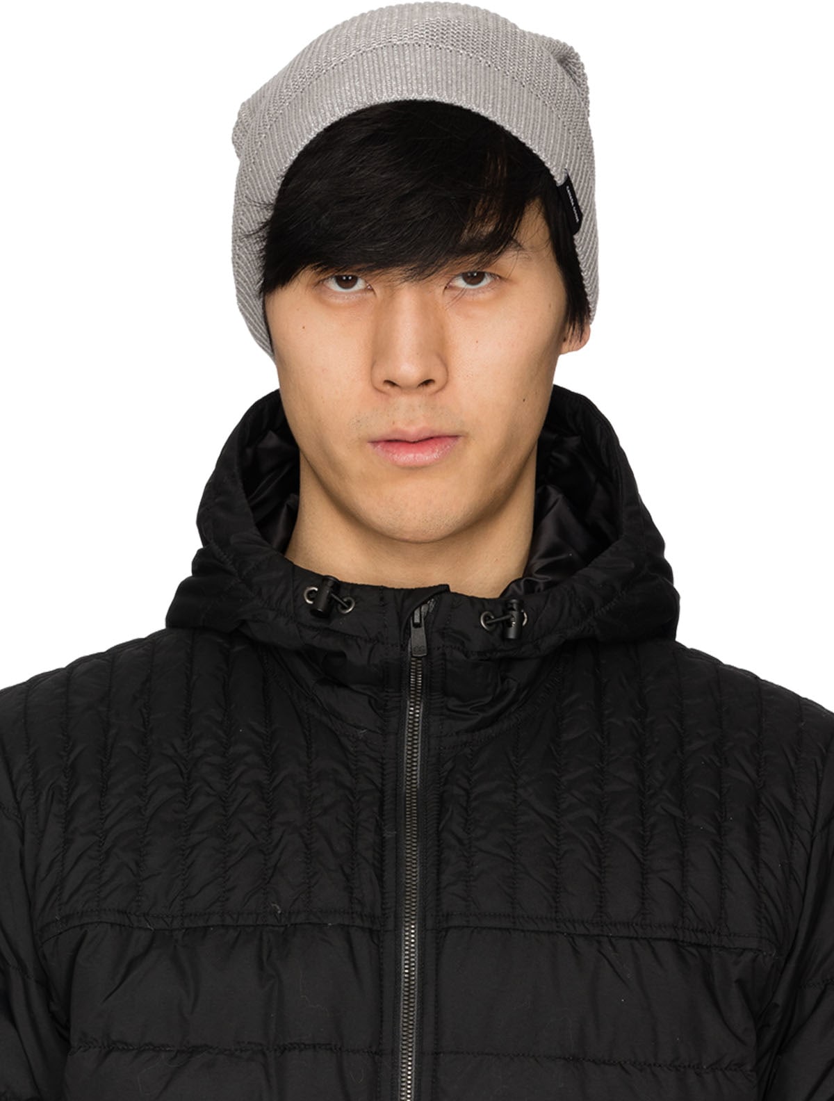 Canada Goose: Silver Waffle Slouchy Beanie - 1