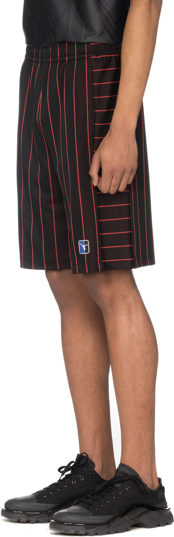 Alexander Wang: Multicolor Pinstripe Authentic Jersey Shorts - 2