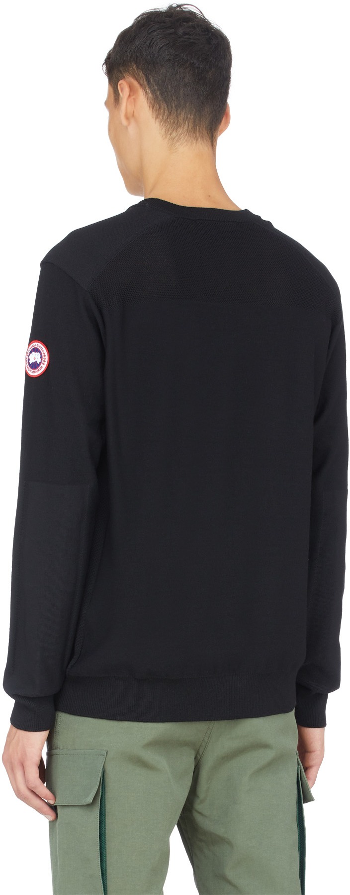 Canada Goose: Black Dartmouth Crew Sweater - 3