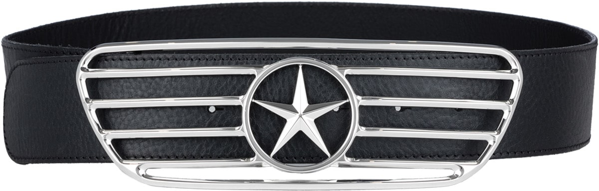 Alexander Wang: Black Car Grill Belt - 1
