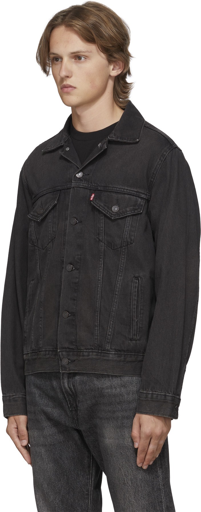 Levis: Black Vintage Relaxed Fit Trucker Jacket - 2