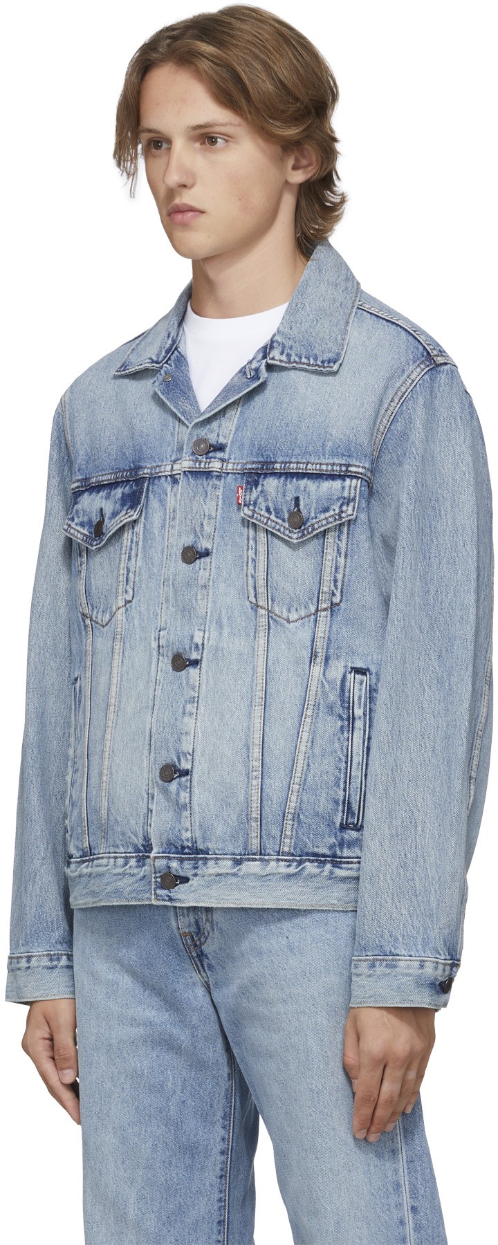 Levis: Bleu Blouson Camionneur Vintage Bleu - 2
