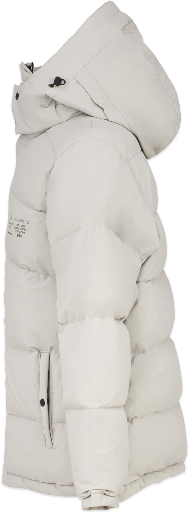 Quartz x influenceu: Silver Quartz x influenceu Super Puffer Jacket - 2