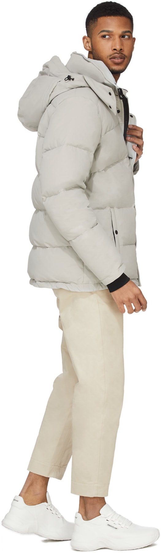 Quartz x influenceu: Silver Quartz x influenceu Super Puffer Jacket - 5