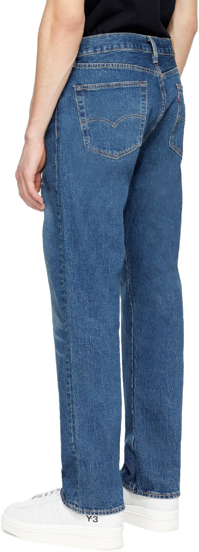 Levis: Bleu Jean Droit 501 93 Bleu - 3