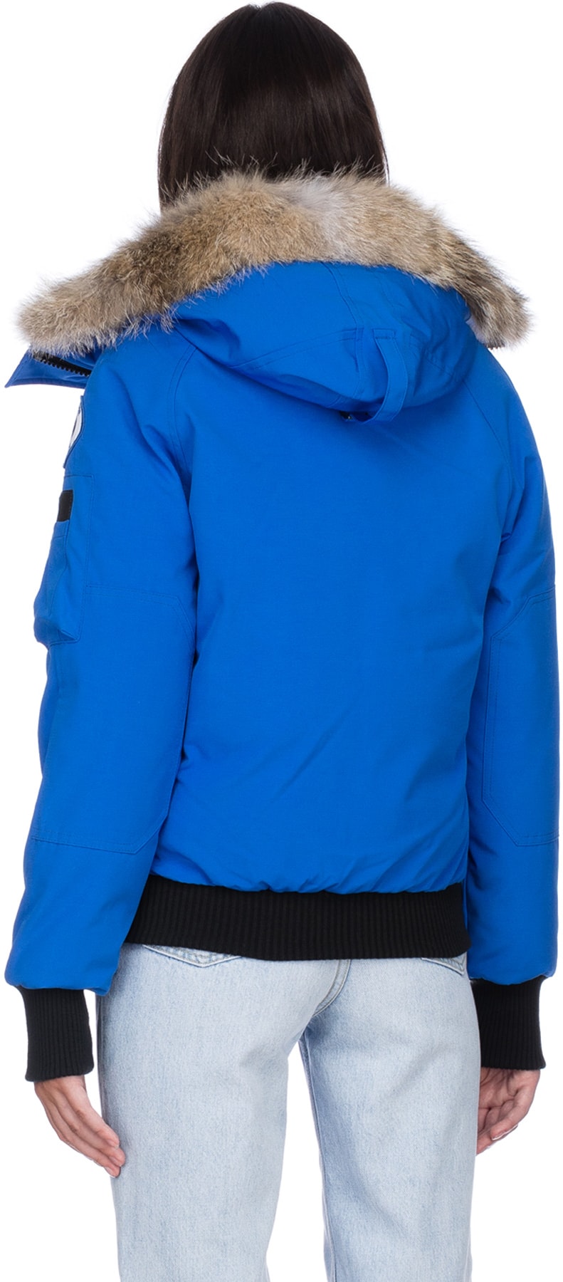 Canada Goose: Bleu Veste Bomber PBI Chilliwack Bleu - 3