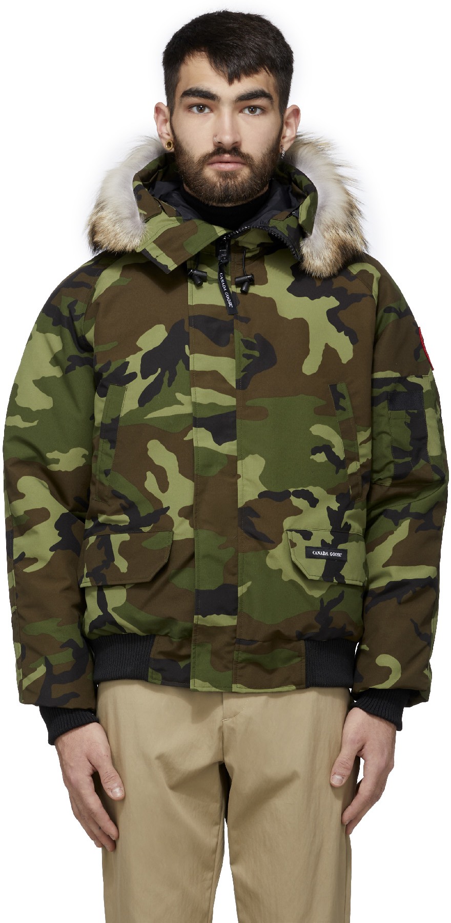 Canada Goose: Multicolor Chilliwack Print Bomber - 1