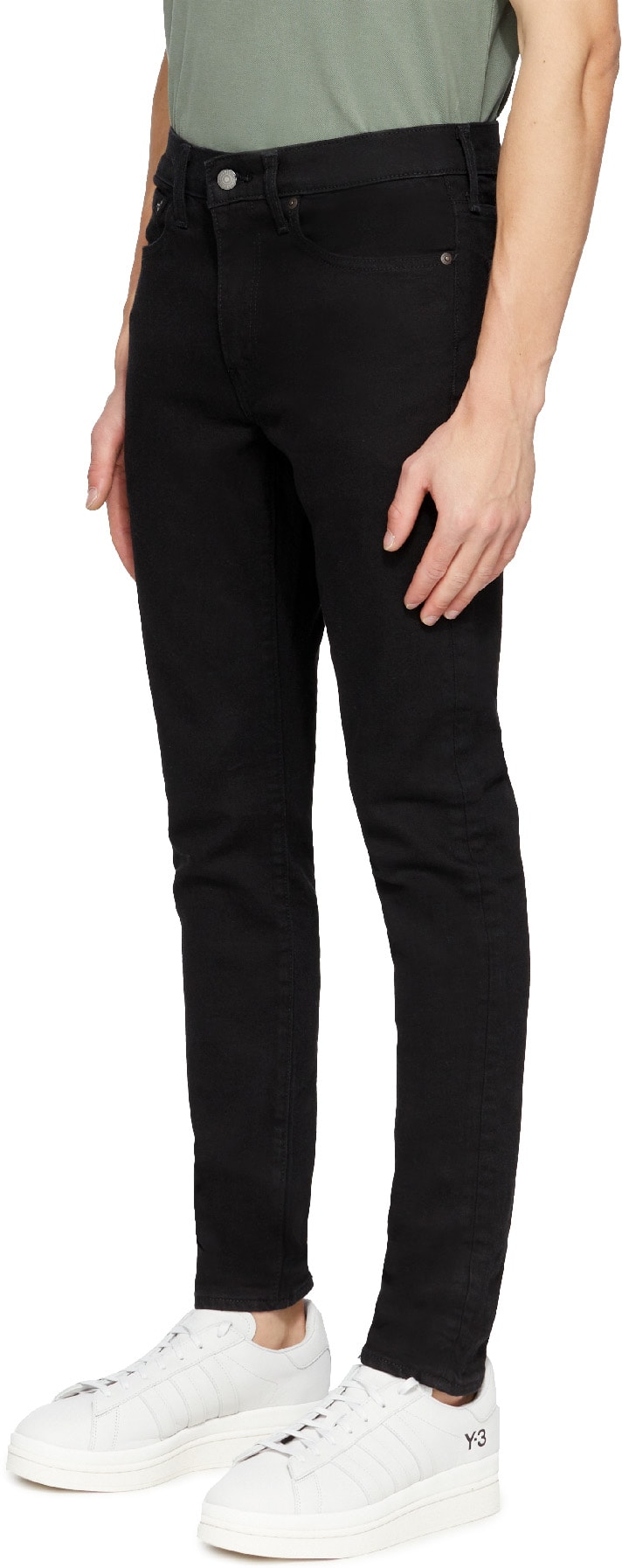 Levis: Noir Jean Skinny Taper Noir - 2