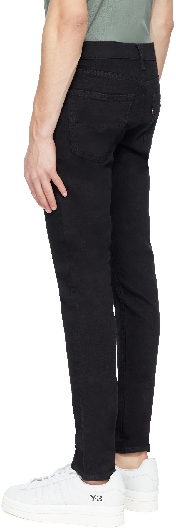 Levis: Noir Jean Skinny Taper Noir - 3