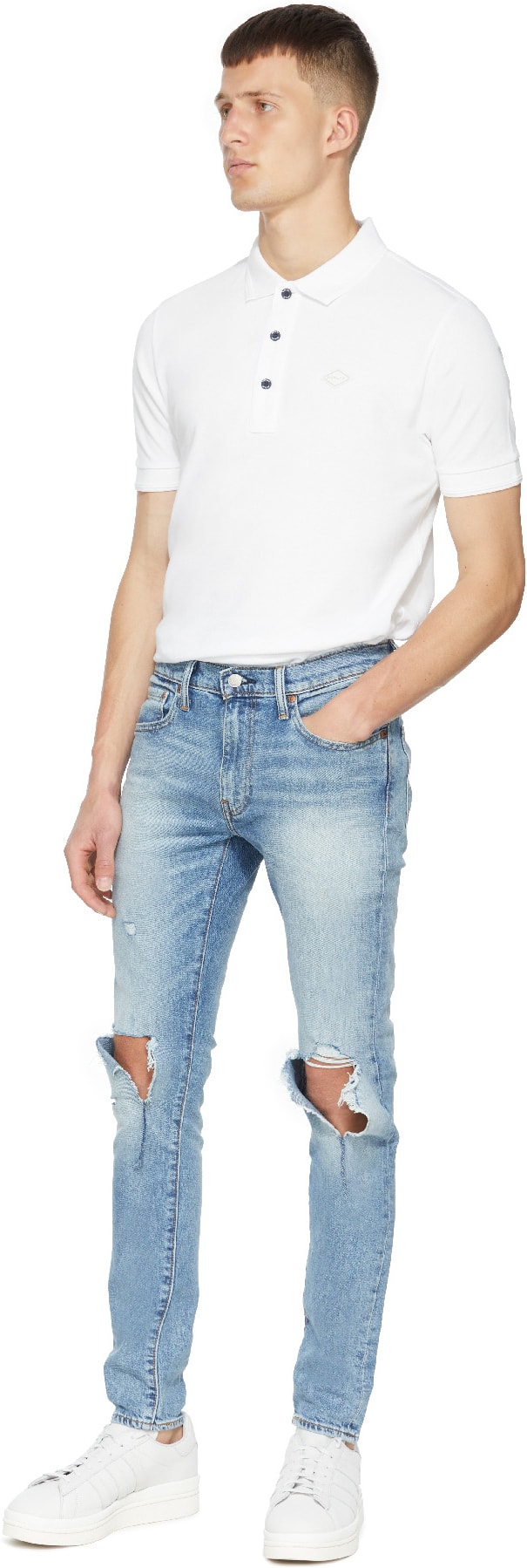 Levis: Bleu Jean Skinny Taper Bleu - 4