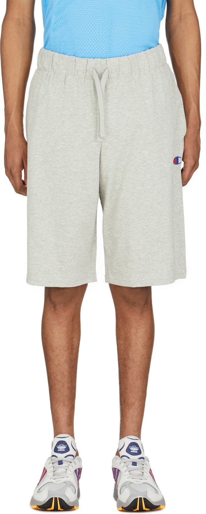 Champion: Grey Jersey Jam Shorts - 1