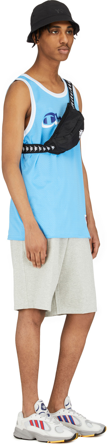 Champion: Grey Jersey Jam Shorts - 4