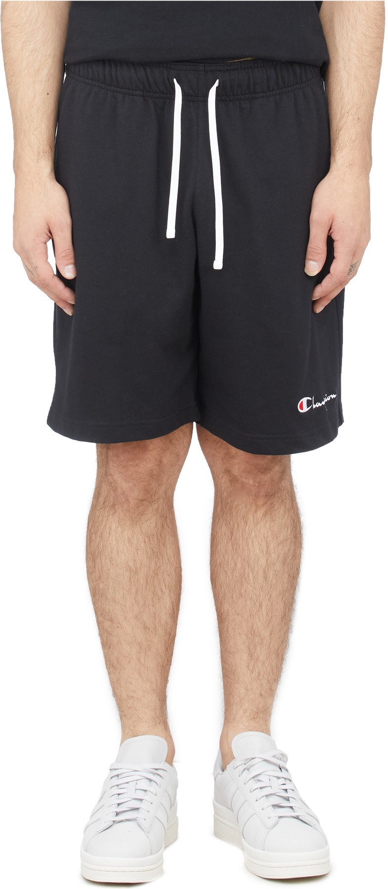 Champion: Black Heavyweight Jersey Shorts - 1