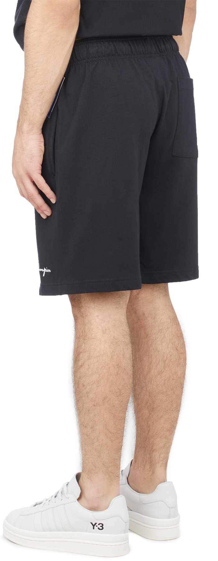 Champion: Black Heavyweight Jersey Shorts - 3