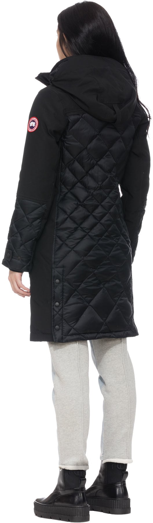 Canada Goose: Noir Parka Cabot Noir - 3