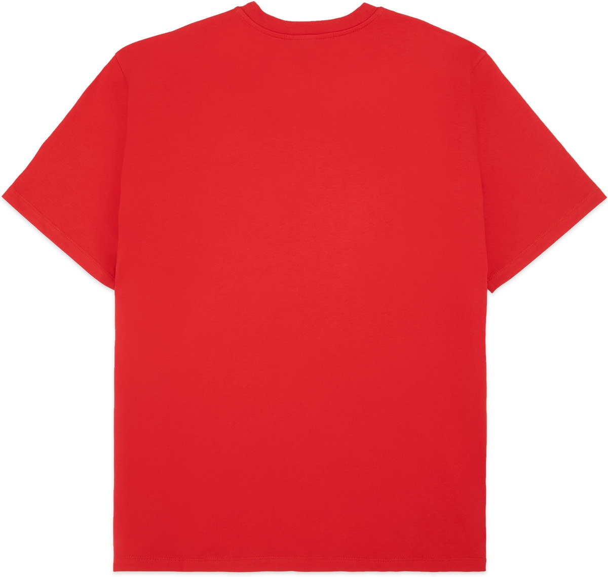 MSGM: Rouge T-Shirt à Logo carré Rouge - 2