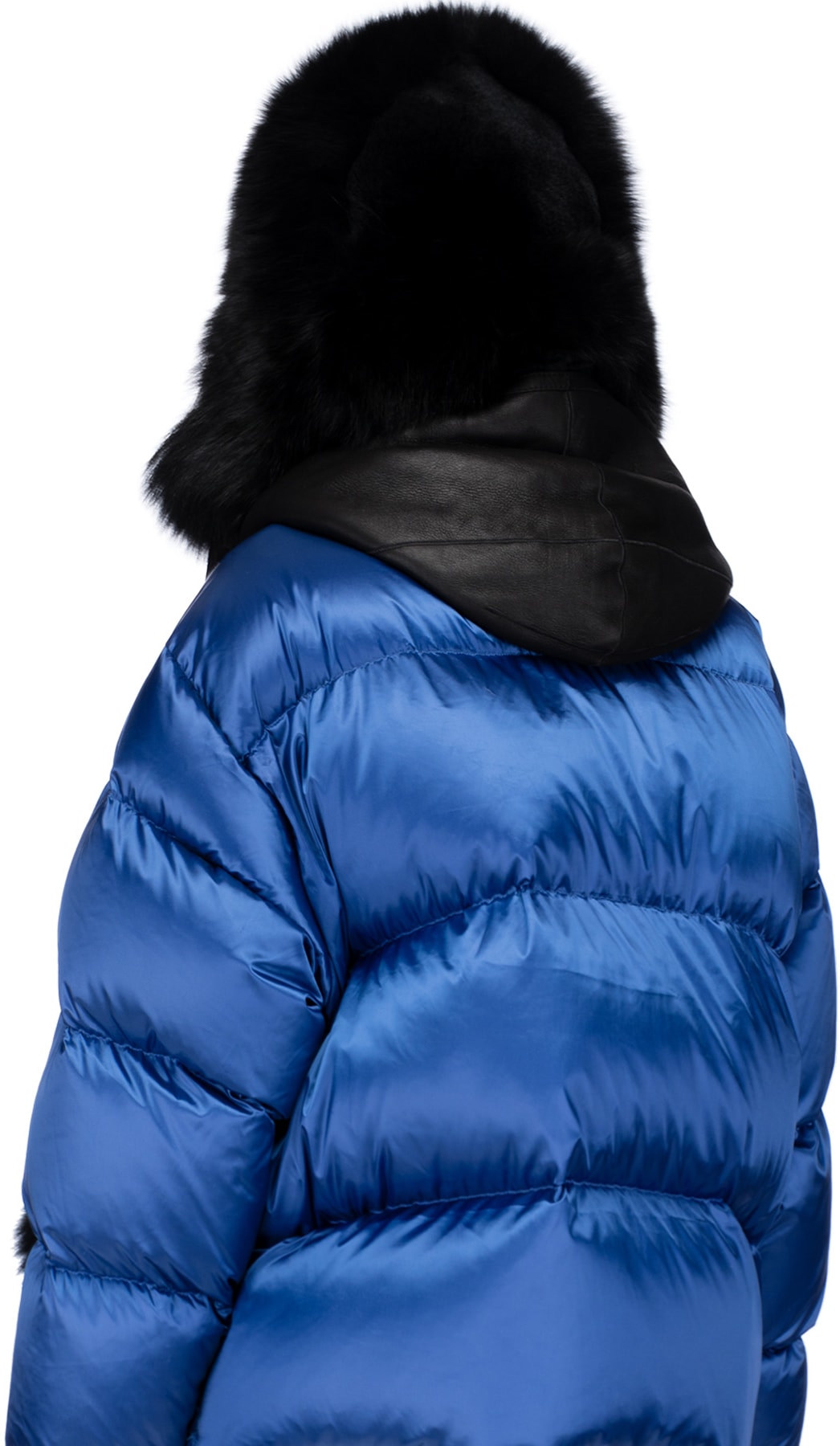 Yves Salomon: Black Butterfly Fur Pom Aviator - 3