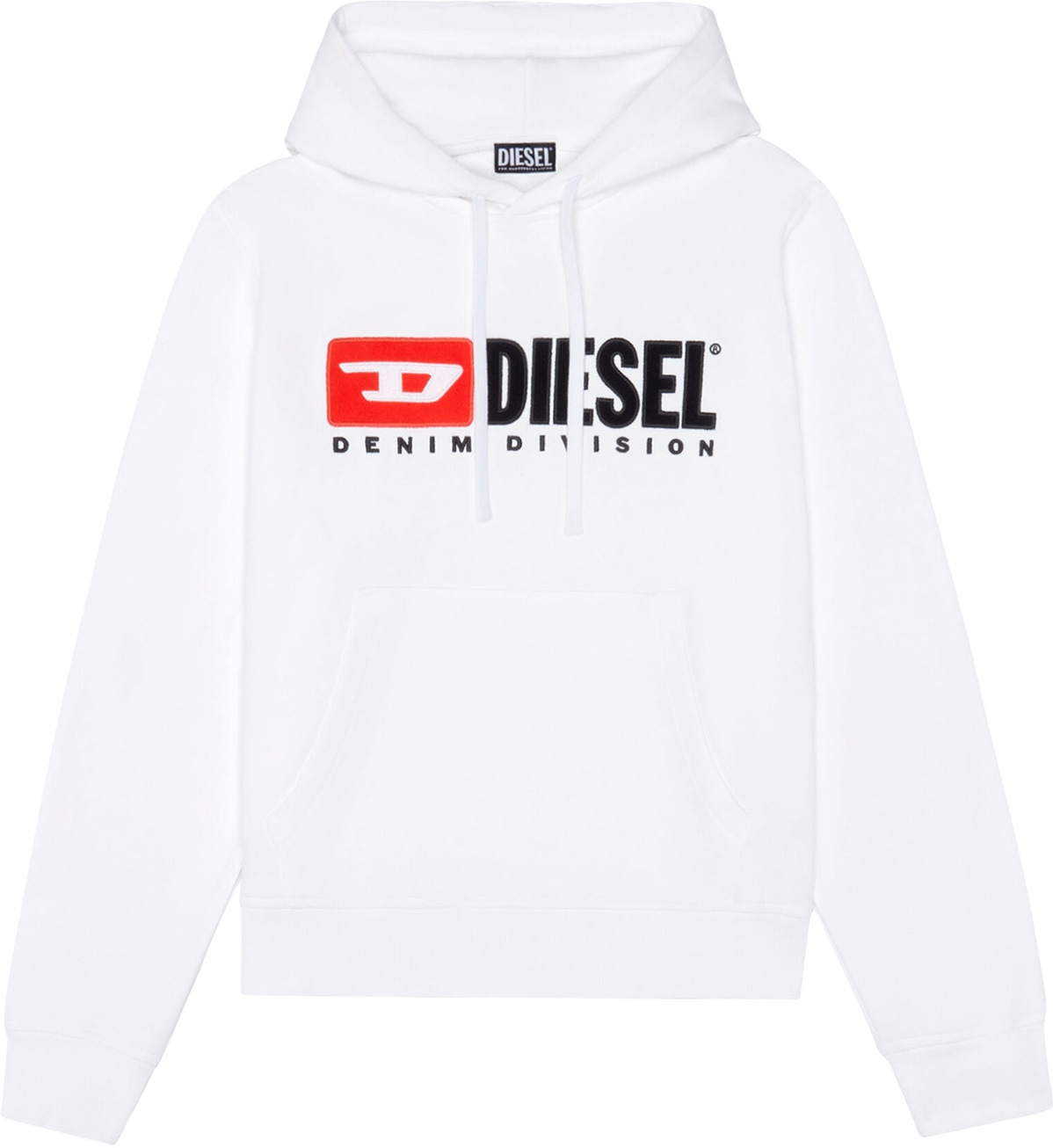 Diesel: Blanc Sweat à capuche Denim Division Blanc - 1