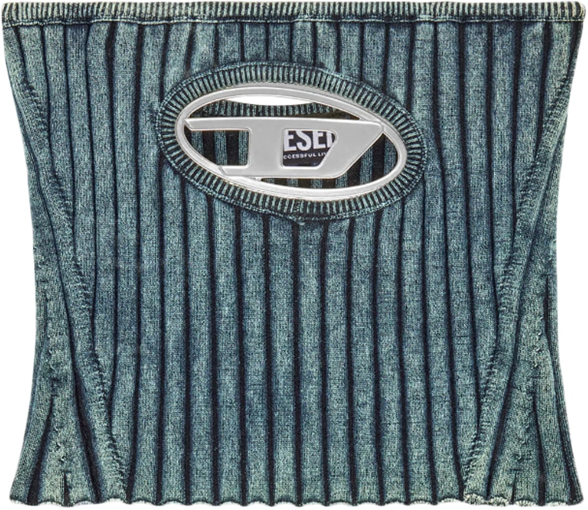 Diesel: Blue Clarksville Bouclé Bandeau Top - 1