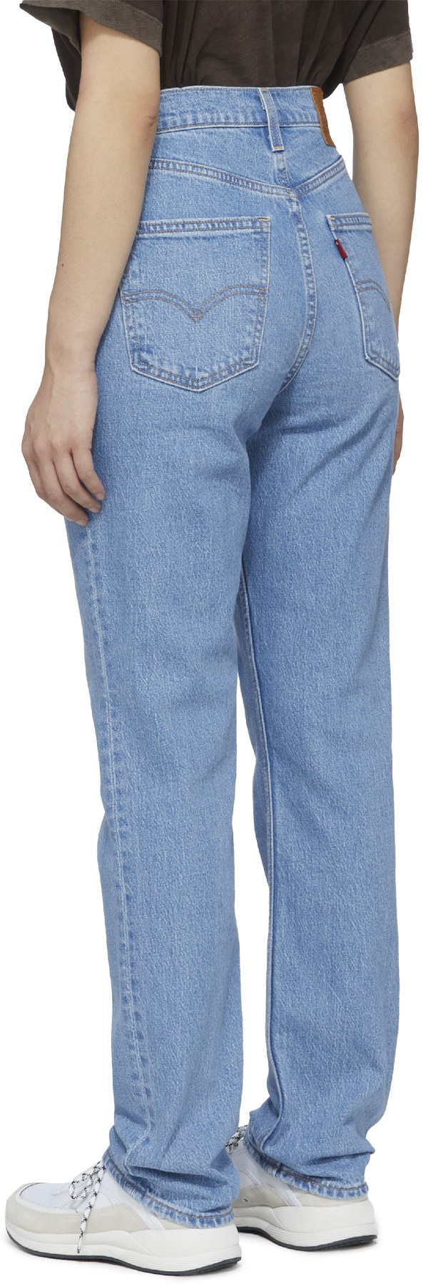 Levis: Bleu Jean Droit 70's High Slim Bleu - 3