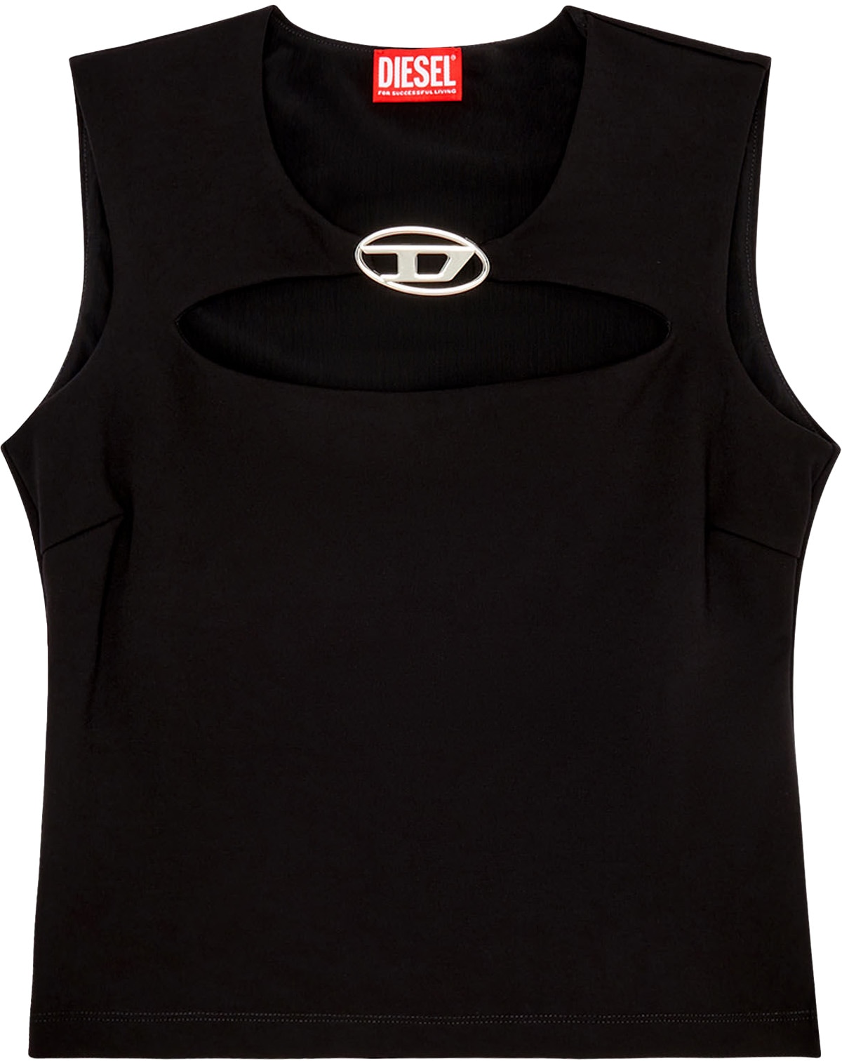 Diesel: Black Reams Milano Knit Tank Top - 1