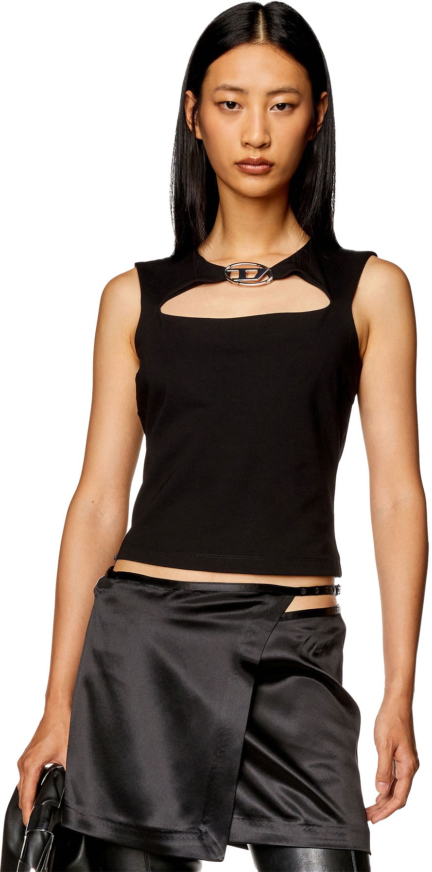 Diesel: Black Reams Milano Knit Tank Top - 2
