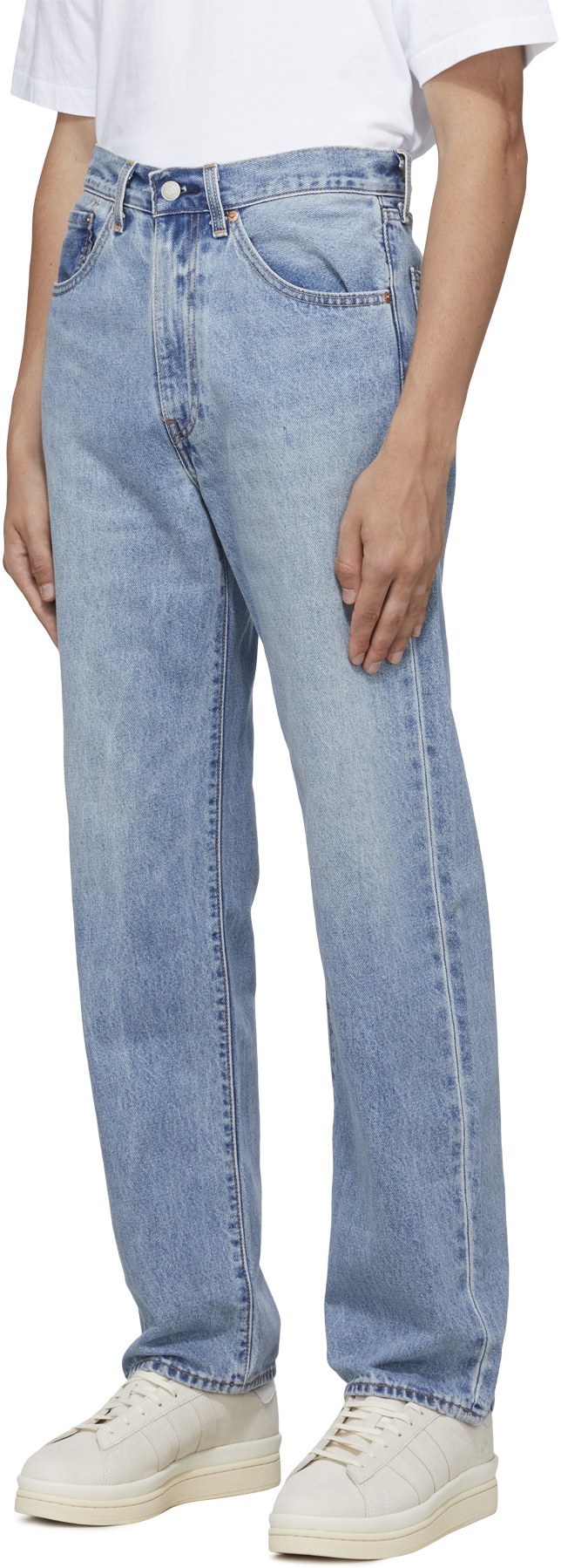 Levis: Blue 50's Straight Jeans - 2