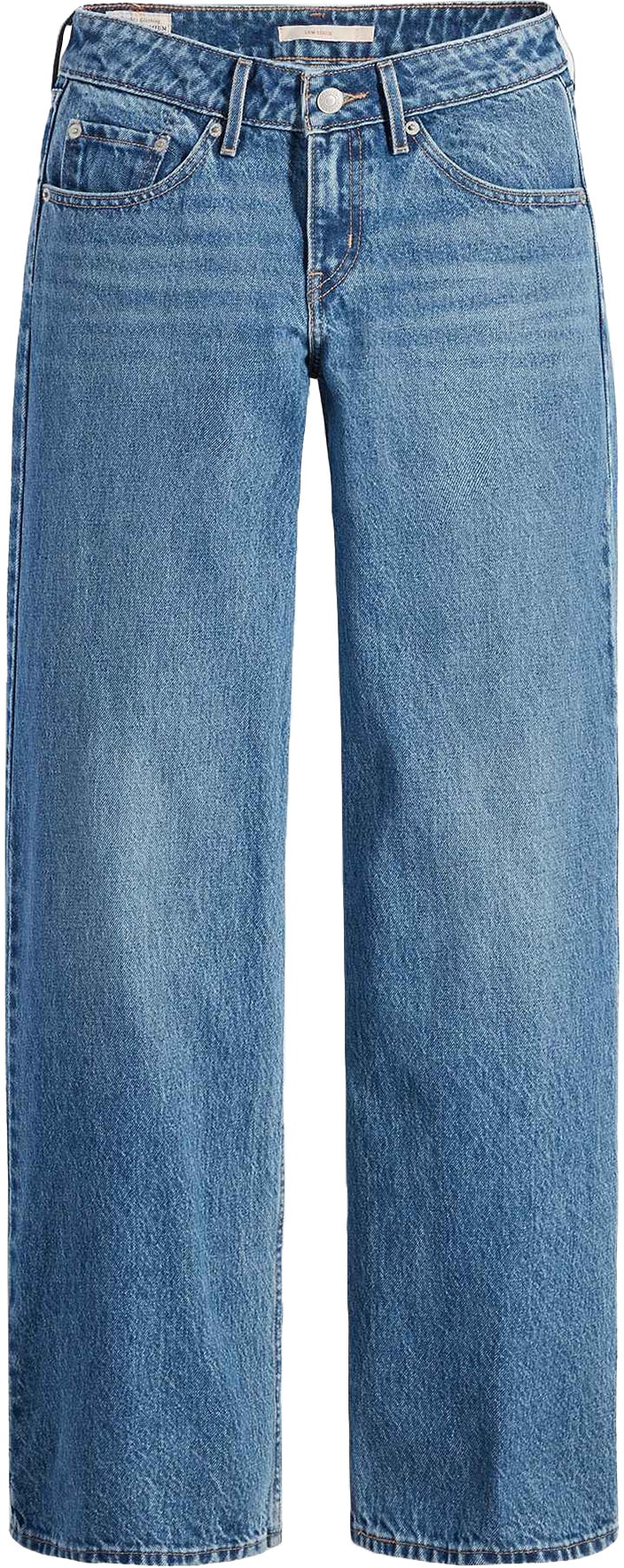 Levis: Blue Low Loose Jeans - 1