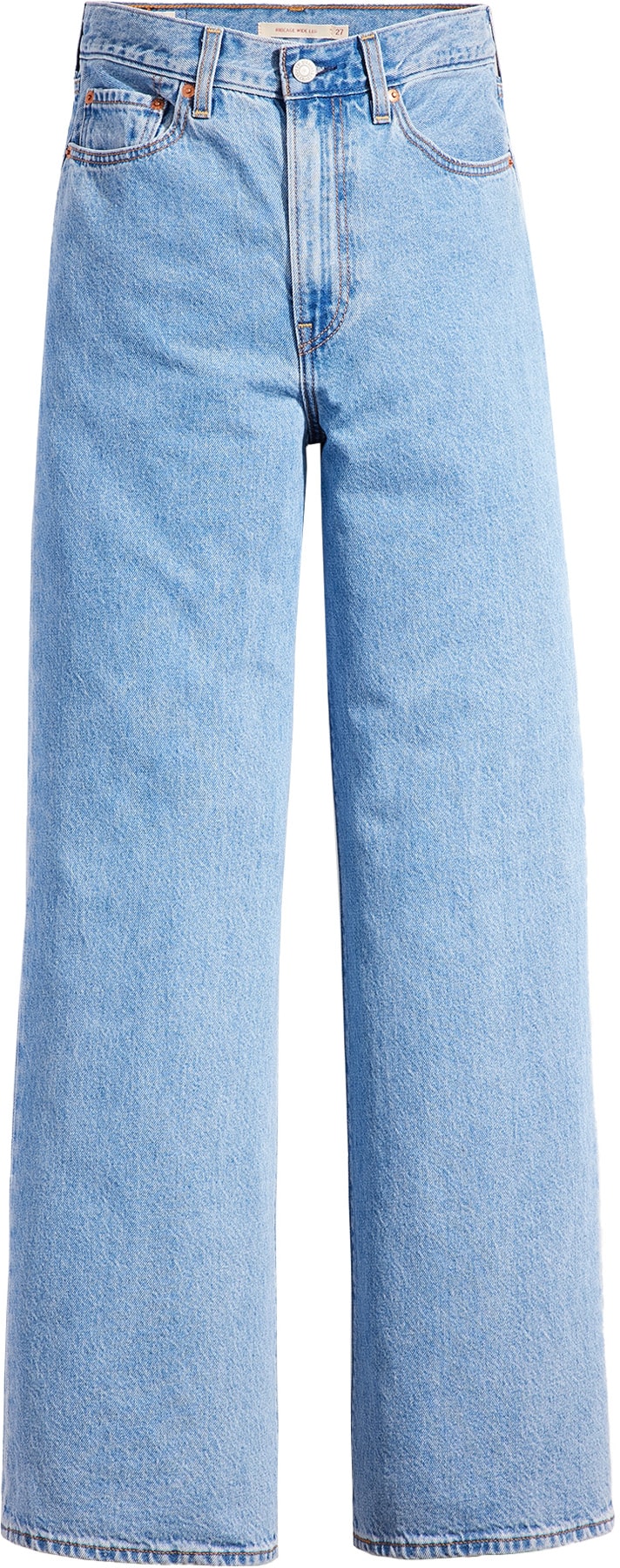 Levis: Bleu Jeans à jambes larges Ribcage Bleu - 1