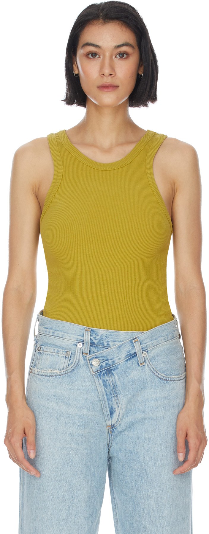 AGOLDE: Yellow Bailey Tank Top - 1