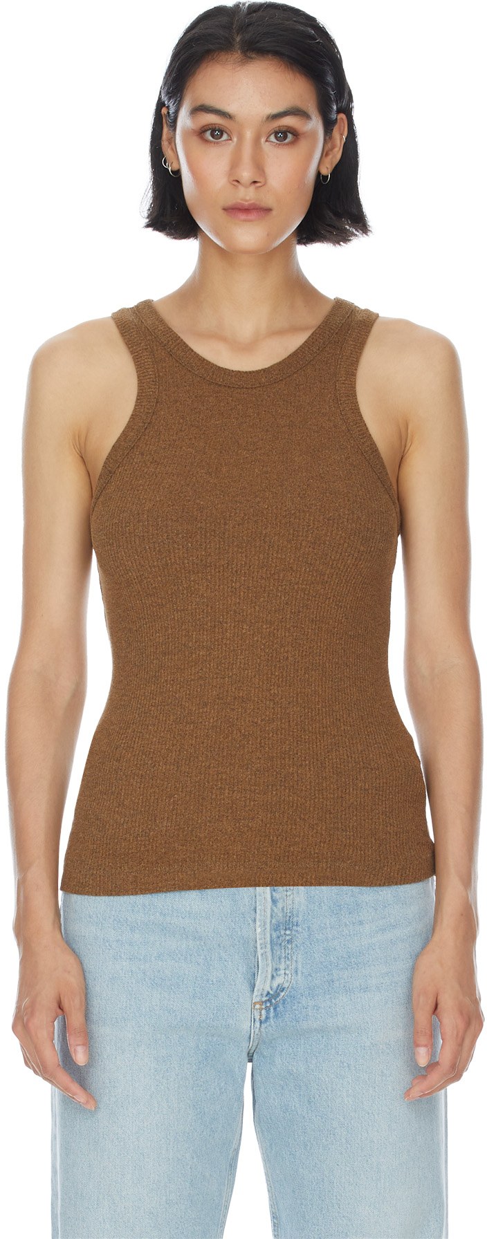AGOLDE: Brown Bailey Tank Top - 1