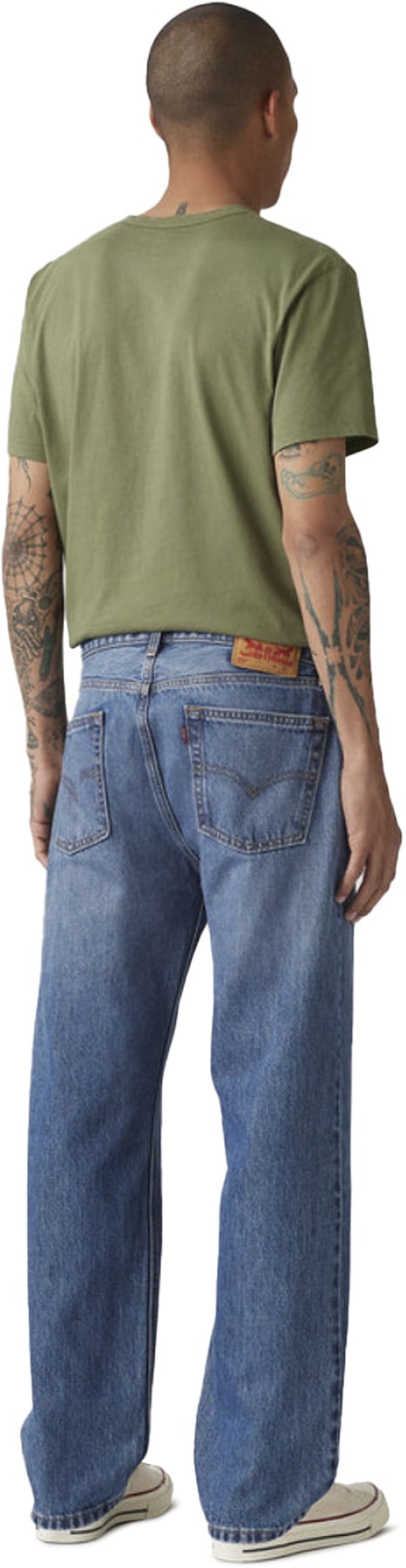 Levis: Bleu 555 Jean droit décontracté Bleu - 3