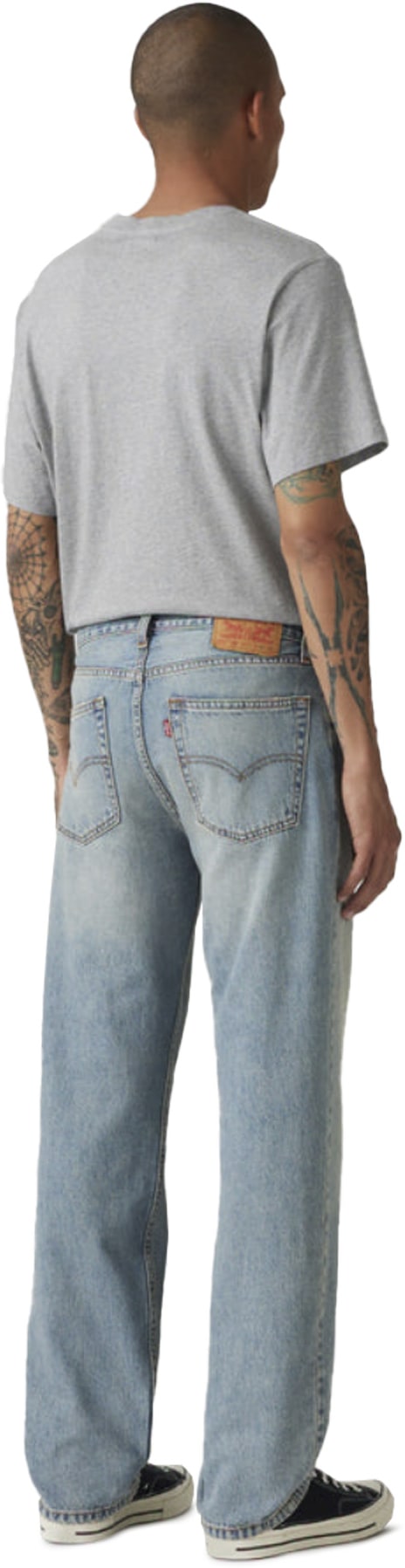Levis: Bleu 555 Jean droit décontracté Bleu - 3