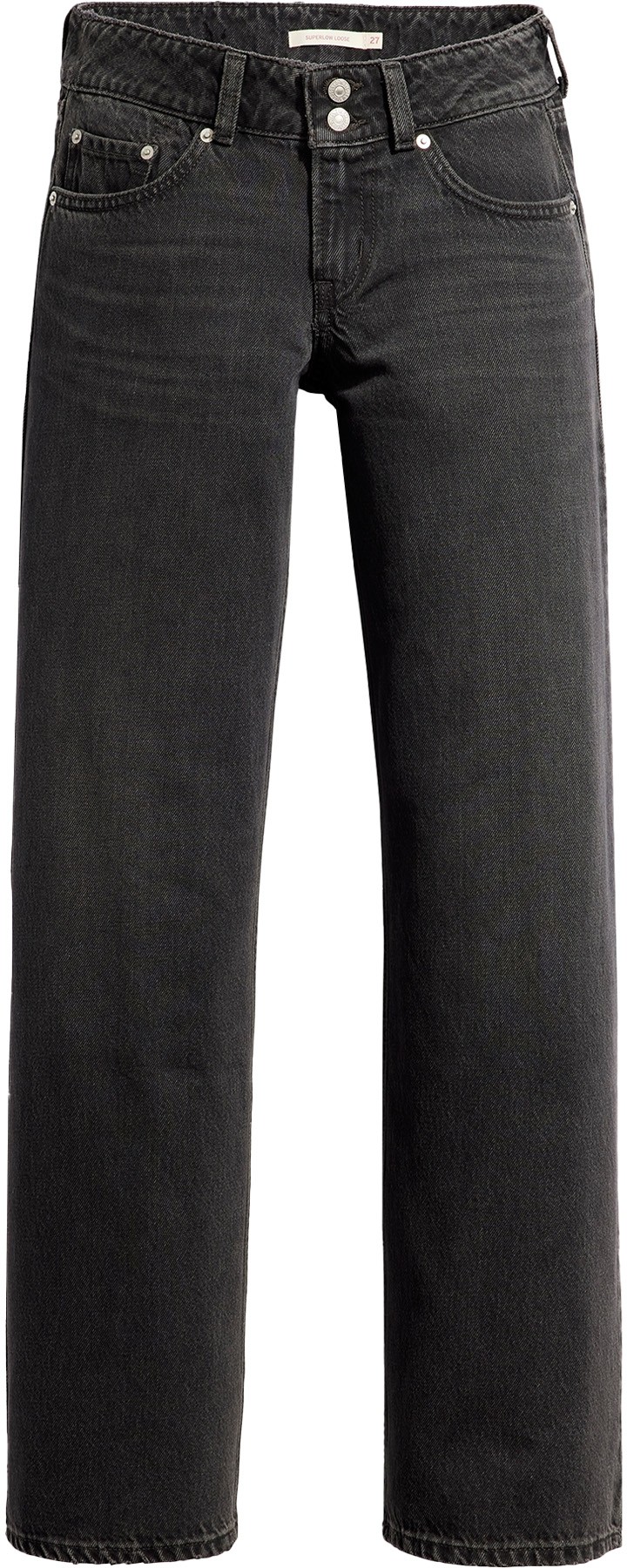 Levis: Black Superlow Jeans - 1