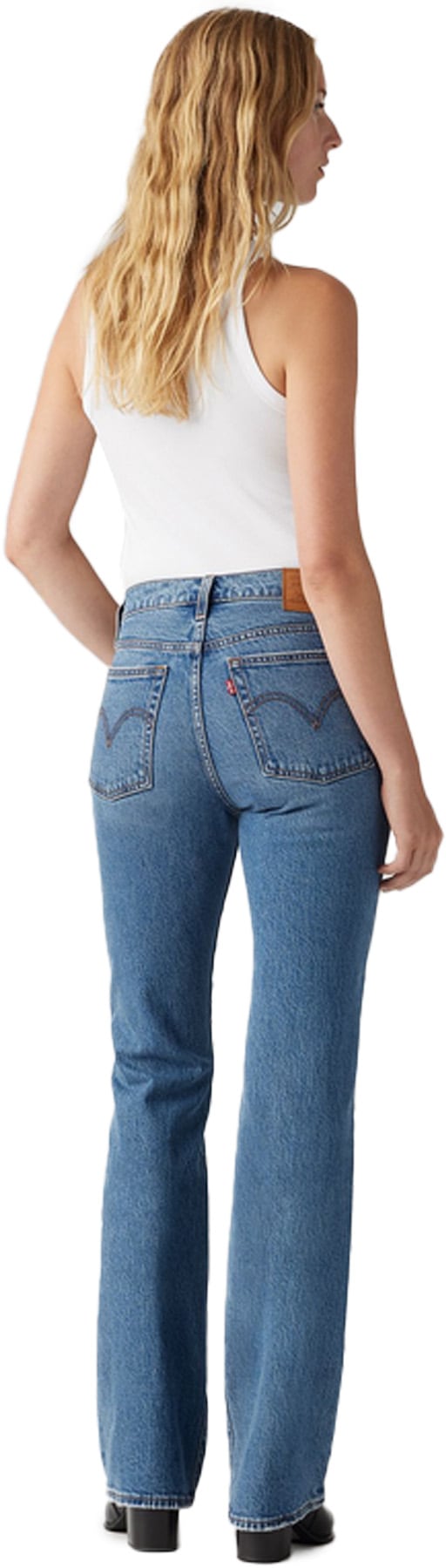 Levis: Bleu Jean bootcut Wedgie Bleu - 3